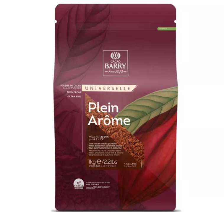 Изображение Какао порошок Plein Arome Cacao Barry (красный камерун), 100 гр